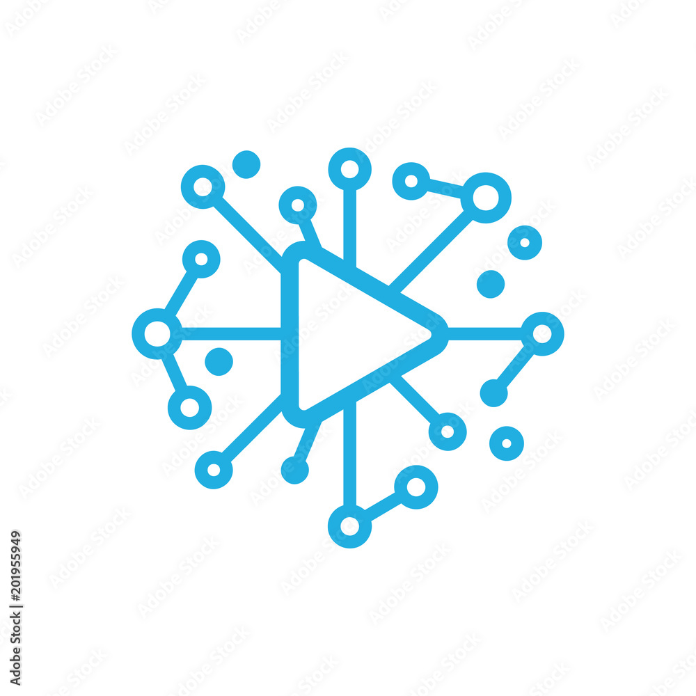 Video Network Logo Icon Design Video Network Logo Icon Design
