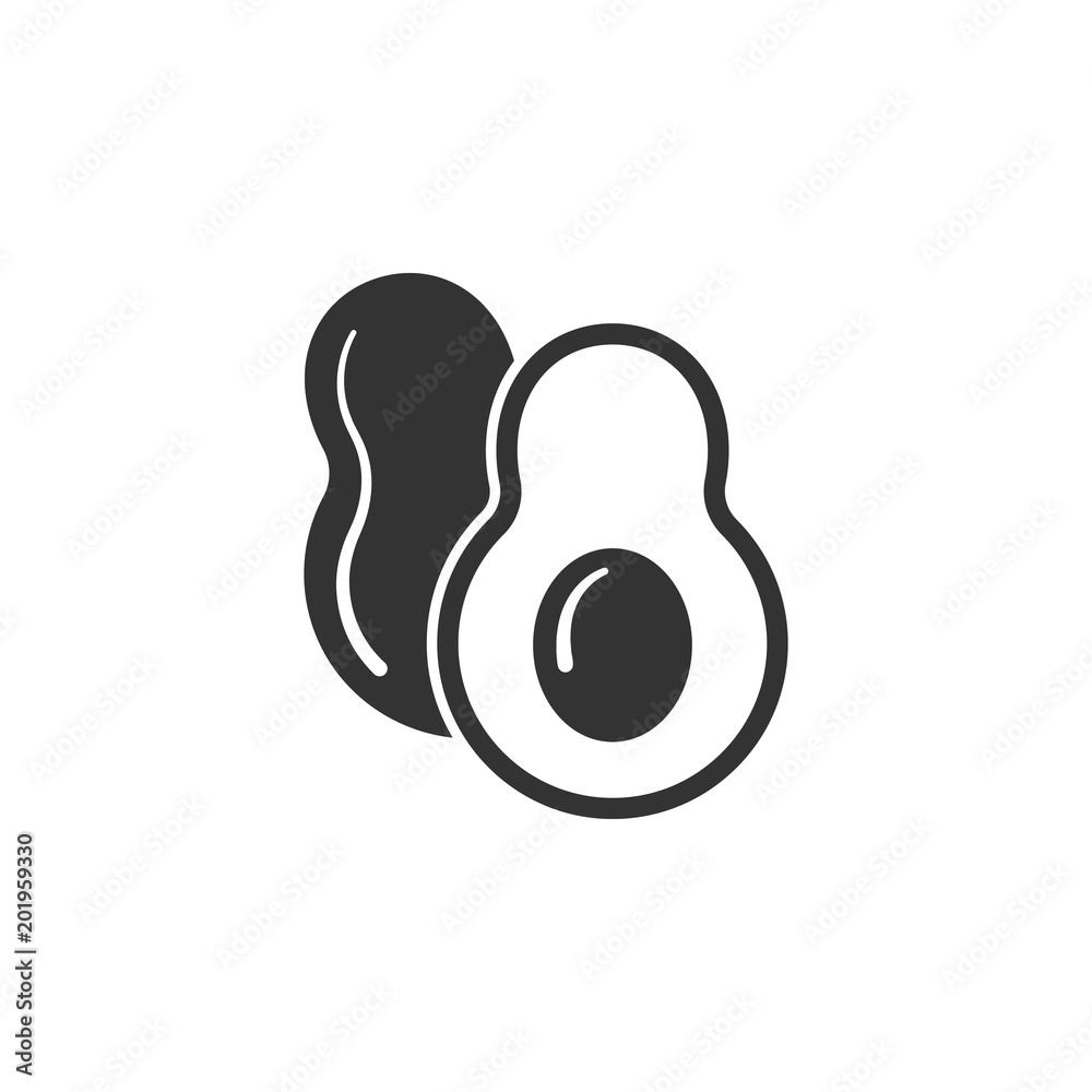 Fototapeta premium Avocado icon. Simple element illustration. Avocado symbol design from Pregnancy collection set. Can be used in web and mobile
