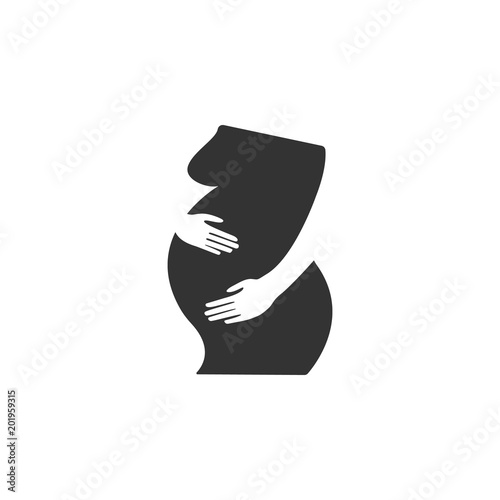Pregnant woman icon. Simple element illustration. Pregnant woman symbol design from Pregnancy collection set. Can be used in web and mobile