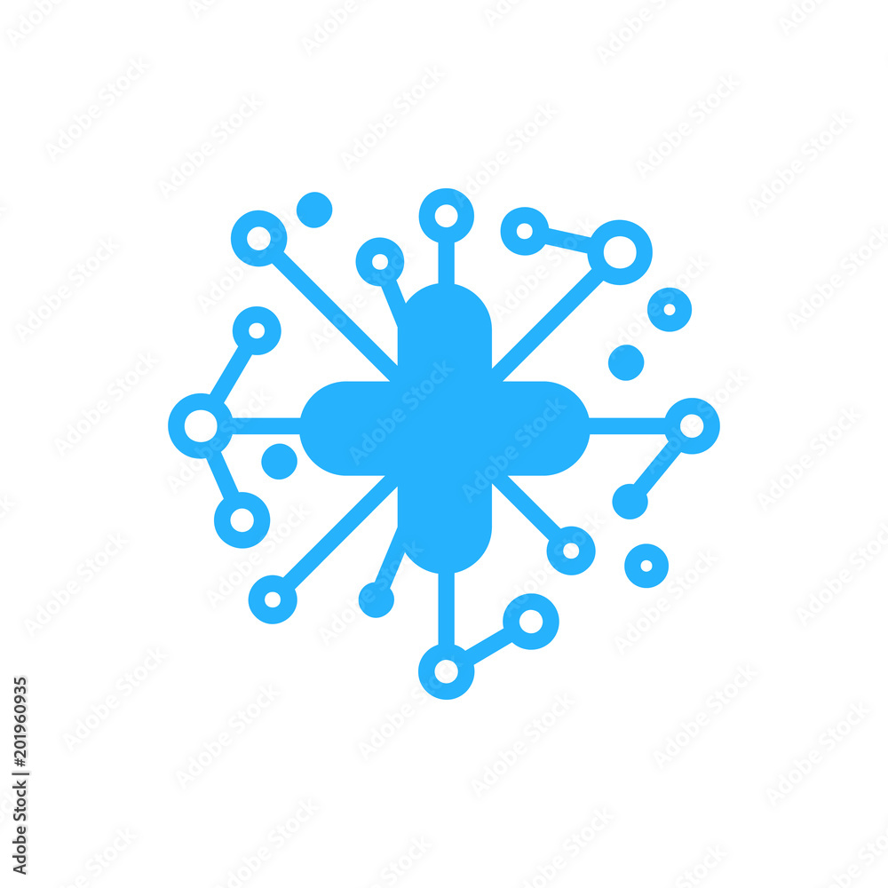 Medical Network Logo Icon Design Medical Network Logo Icon Design