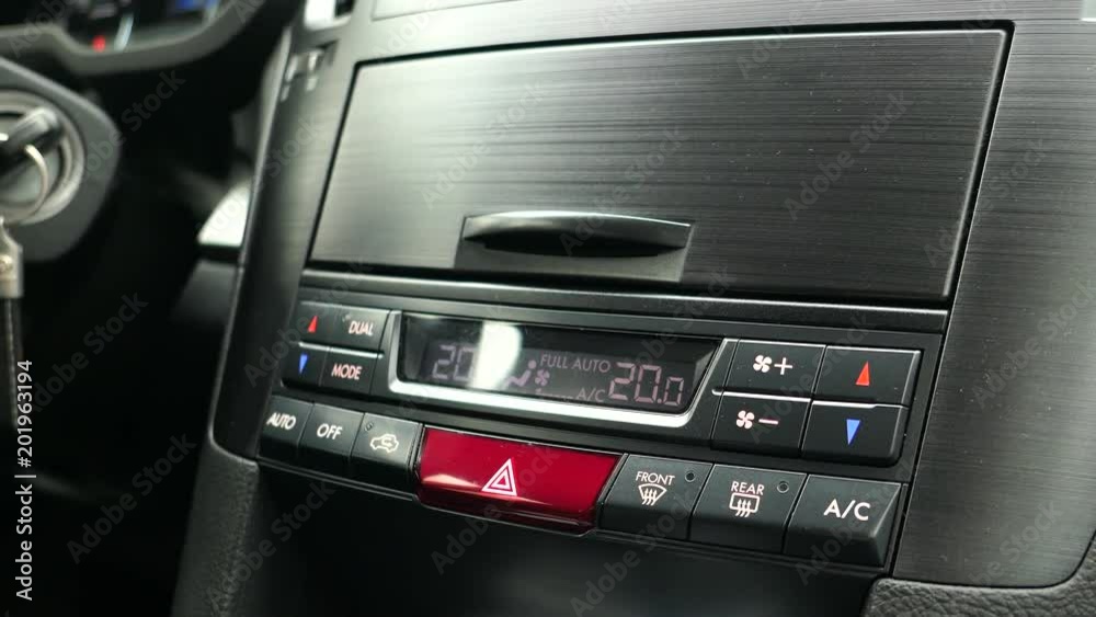 Display Of A Temperature Controling Device Of A Car Display Of A Temperature Controling Device Of A Car