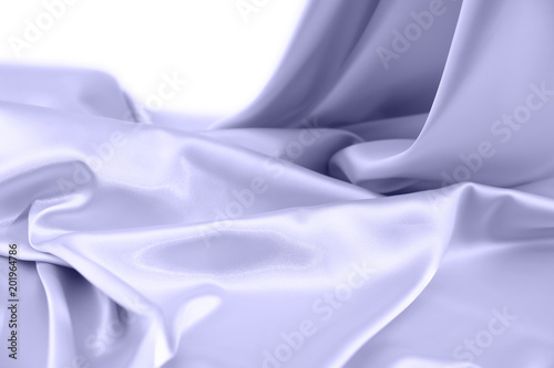 Texture satin fabric blue c...