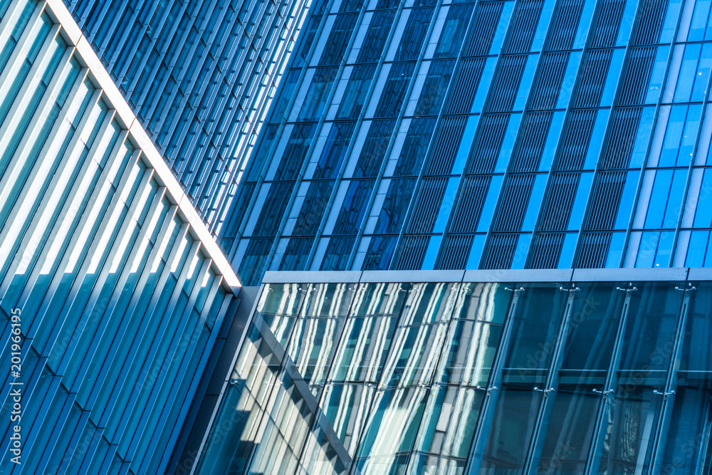 detail shot of modern business buildings in city detail shot of modern business buildings in city