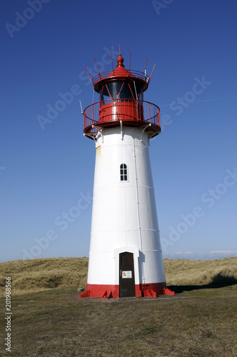 Leuchtturm am Ellenbogen, Sylt, nordfriesische Insel, Schleswig-Holstein, Deutschland, Europa