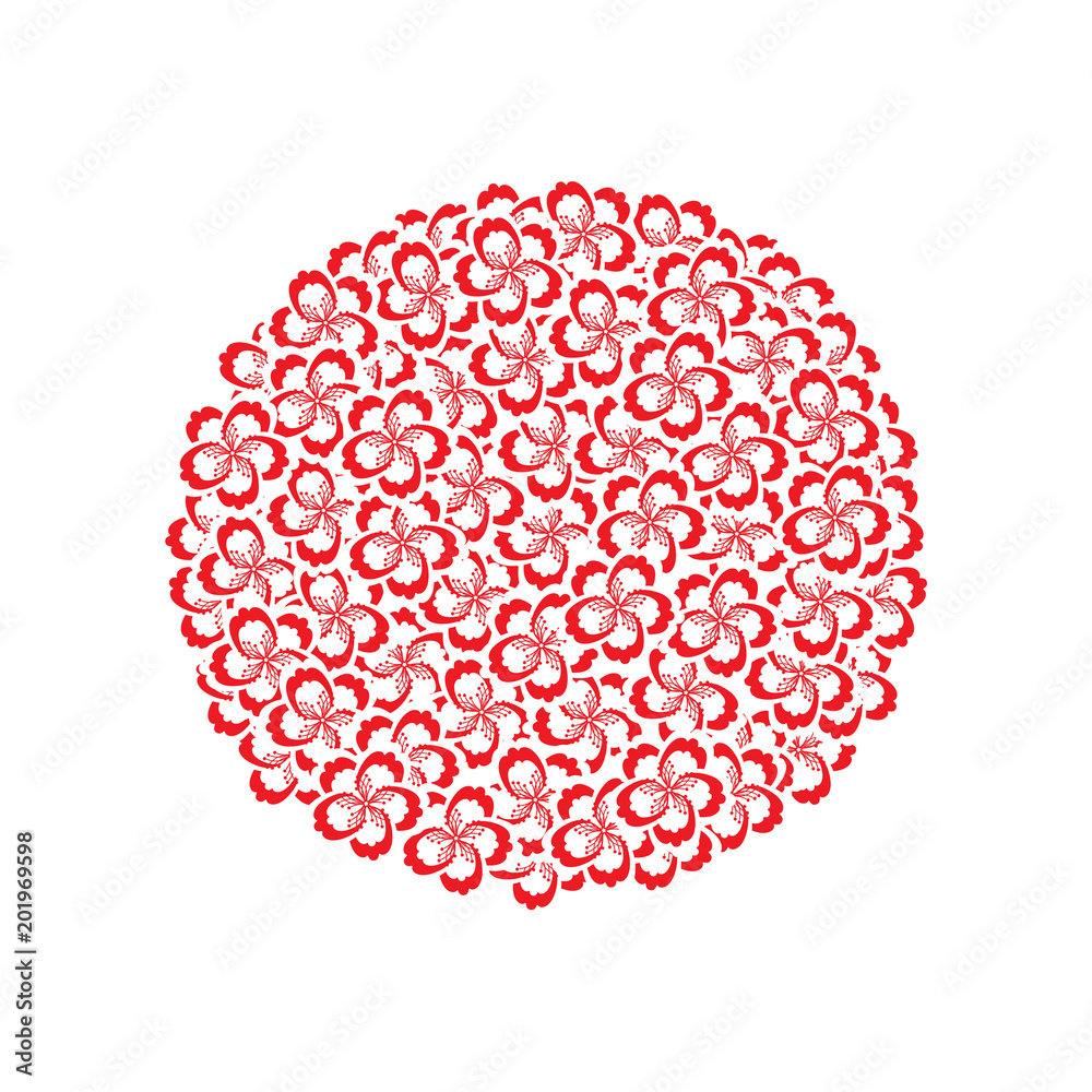 Japan Sakura Cherry Blossom Flower Vector Japan Sakura Cherry Blossom Flower Vector