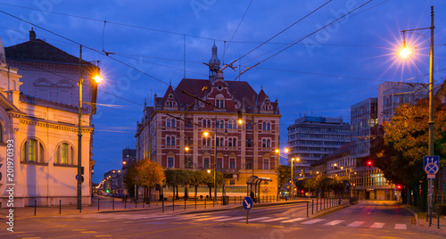 Nightlife of Szeged streets