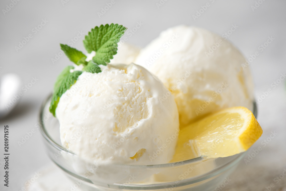 Lemon Ice Cream - obrazy, fototapety, plakaty 