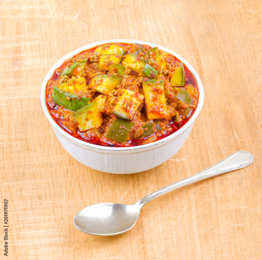 Indian Traditional Raw Mango Pickle Also Know as Aam Ka Achar or Kari ...