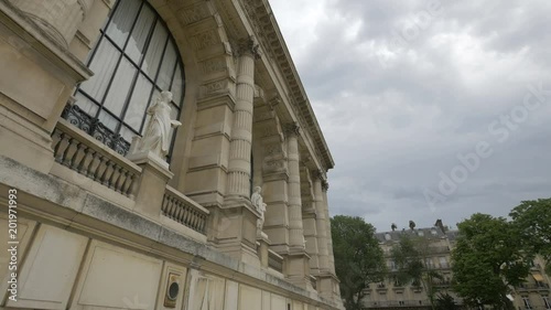 Statues, columns and arches on Musee Galliera