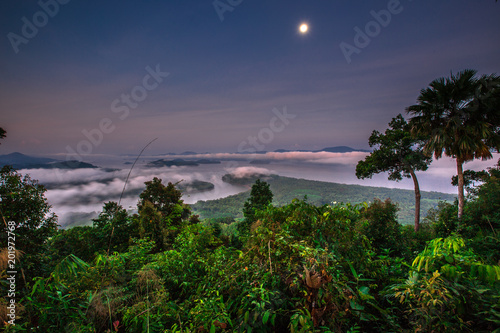 Khao fa chi viewpoint in ranong province thailand