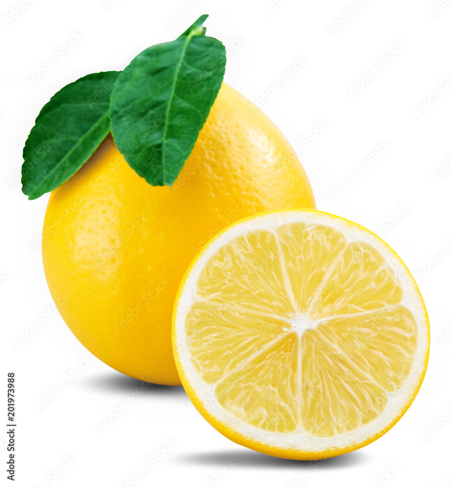 lemon fruit leaf