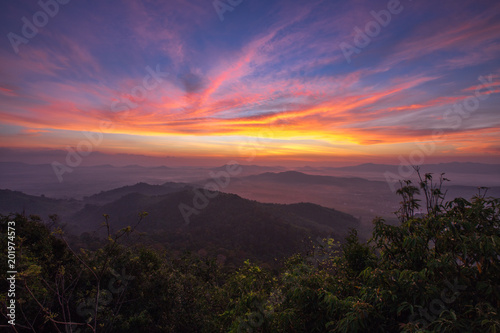 Hatyai city top view on Kor Hong mountain  Songkhla Province Thailand