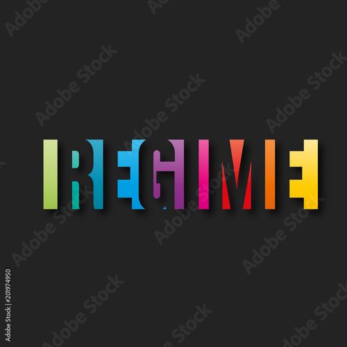 mot "régime", vecteur