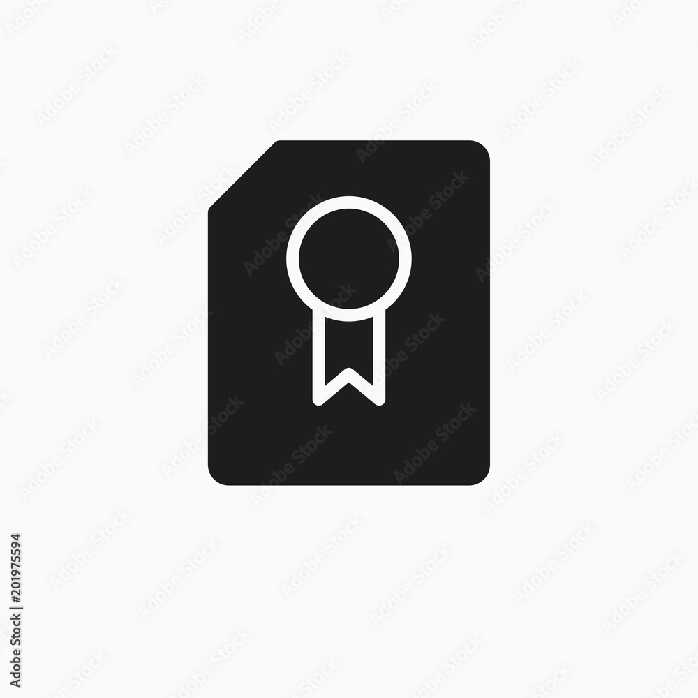 vector certificate icon vector certificate icon