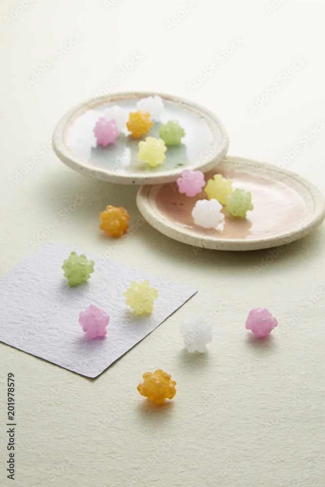 駄菓子イメージ、金平糖 駄菓子イメージ、金平糖