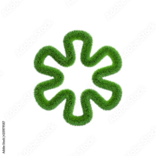 Grass frame in form of flow...