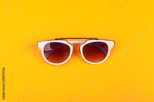 Modern fashionable spectacles isolated. Perfect reflection, Glasses