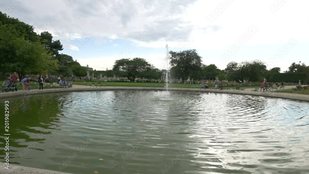 Water fountain in a park Water fountain in a park