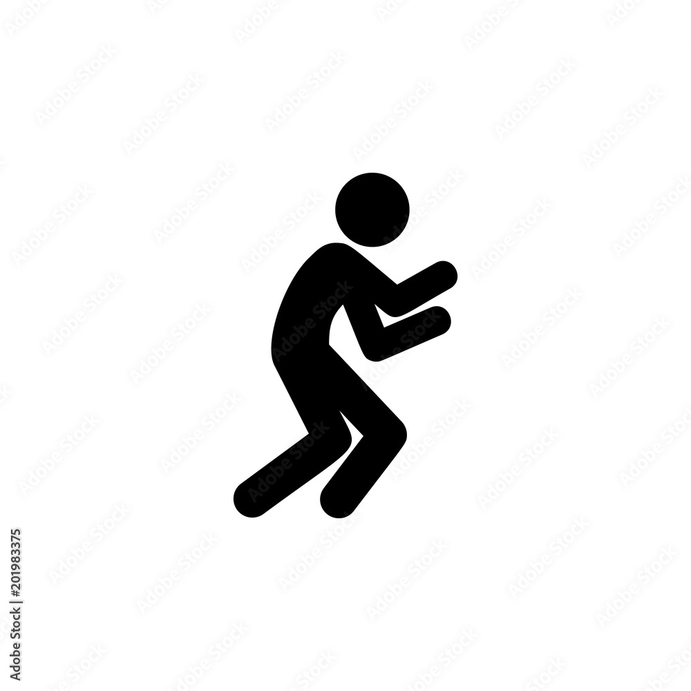 bend down icon. Element of fighting ana MMA illustration. Premium quality graphic design icon. Signs and symbols collection icon for websites, web design, mobile app