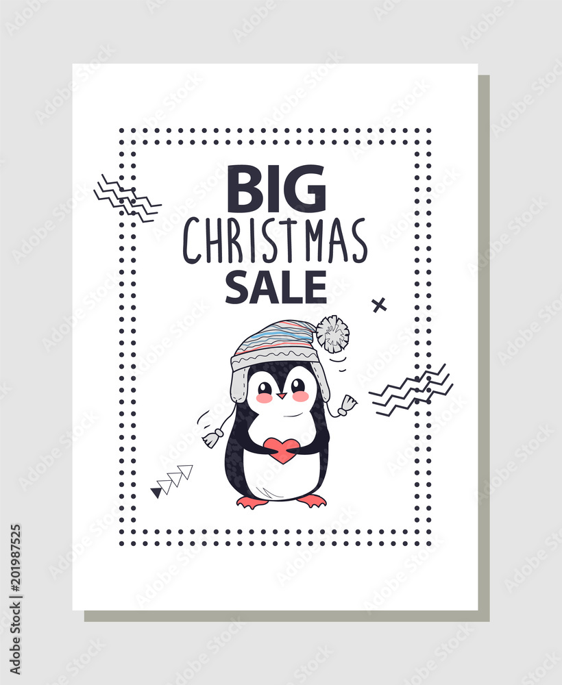 Big Christmas Sale Promotion Vector Illustration Big Christmas Sale Promotion Vector Illustration