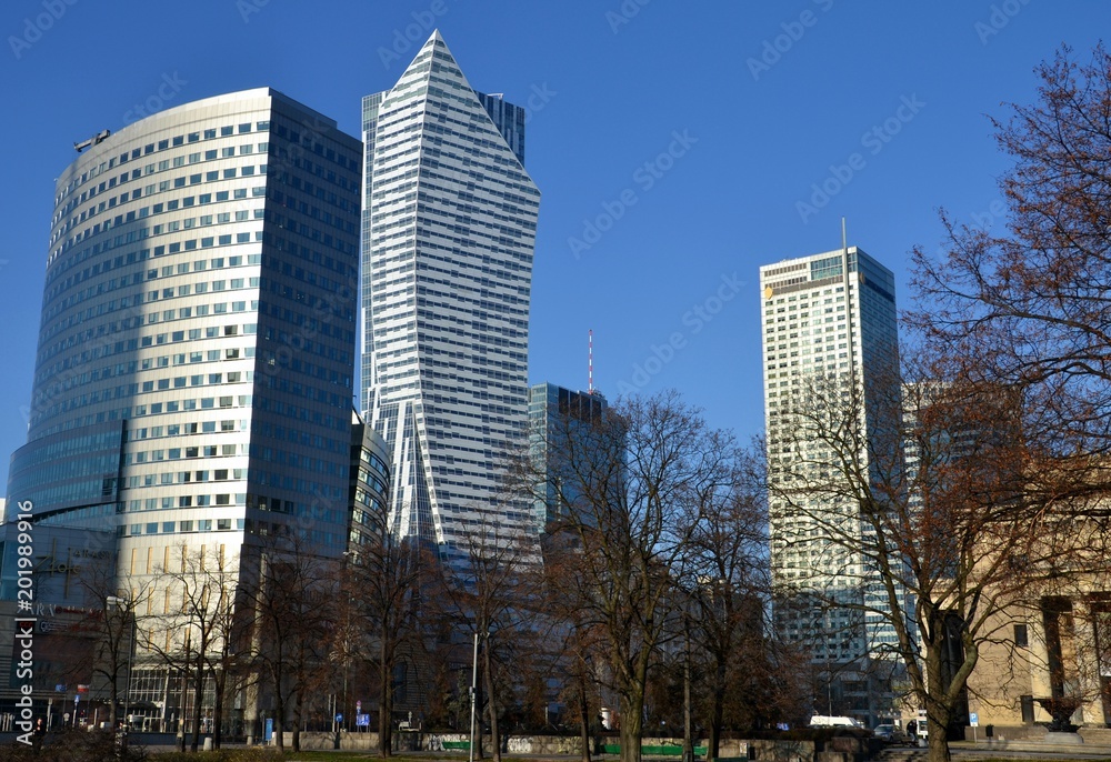 Modern architecture of Warsaw, Poland Modern architecture of Warsaw, Poland