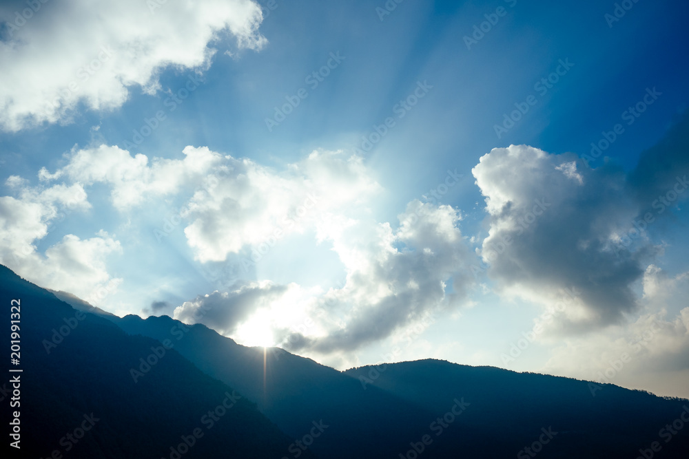 beautiful view of the landscape of the Himalayan mountains. Snow-covered mountain peaks. trekking concept in the mountains beautiful view of the landscape of the Himalayan mountains. Snow-covered mountain peaks. trekking concept in the mountains