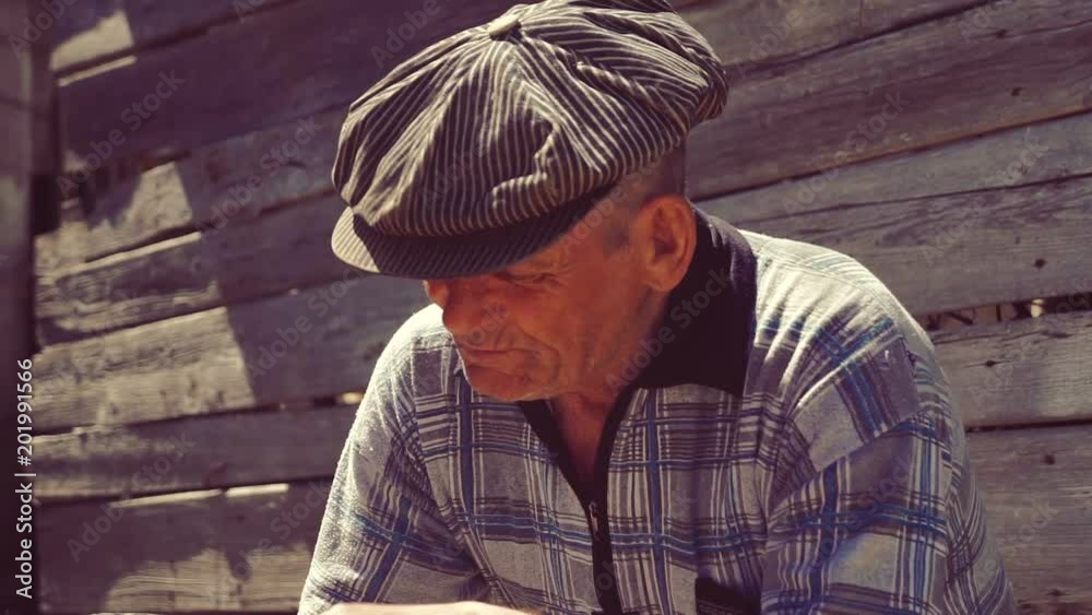 Young Rural Smokers Farmer smoking a cigarette on the farm , straw cigarette Stock Video ...