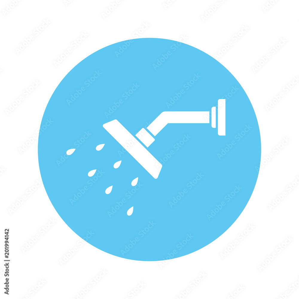 Shower flat icon vector Shower flat icon vector