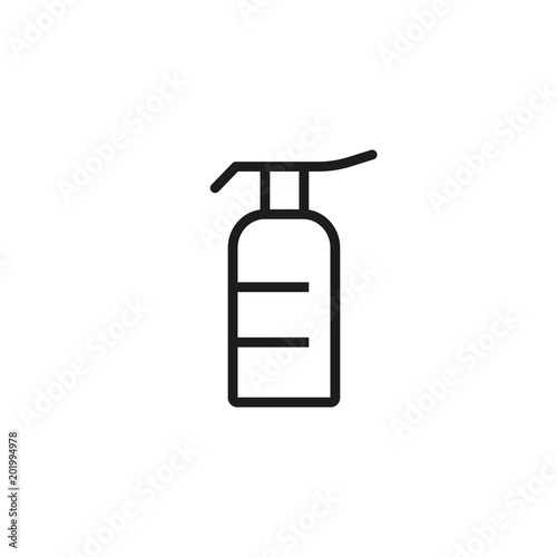 Shower gel line icon