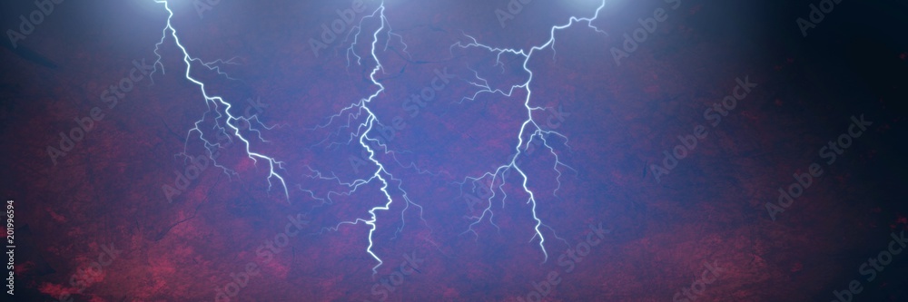 Lightning strikes and glowing background Lightning strikes and glowing background