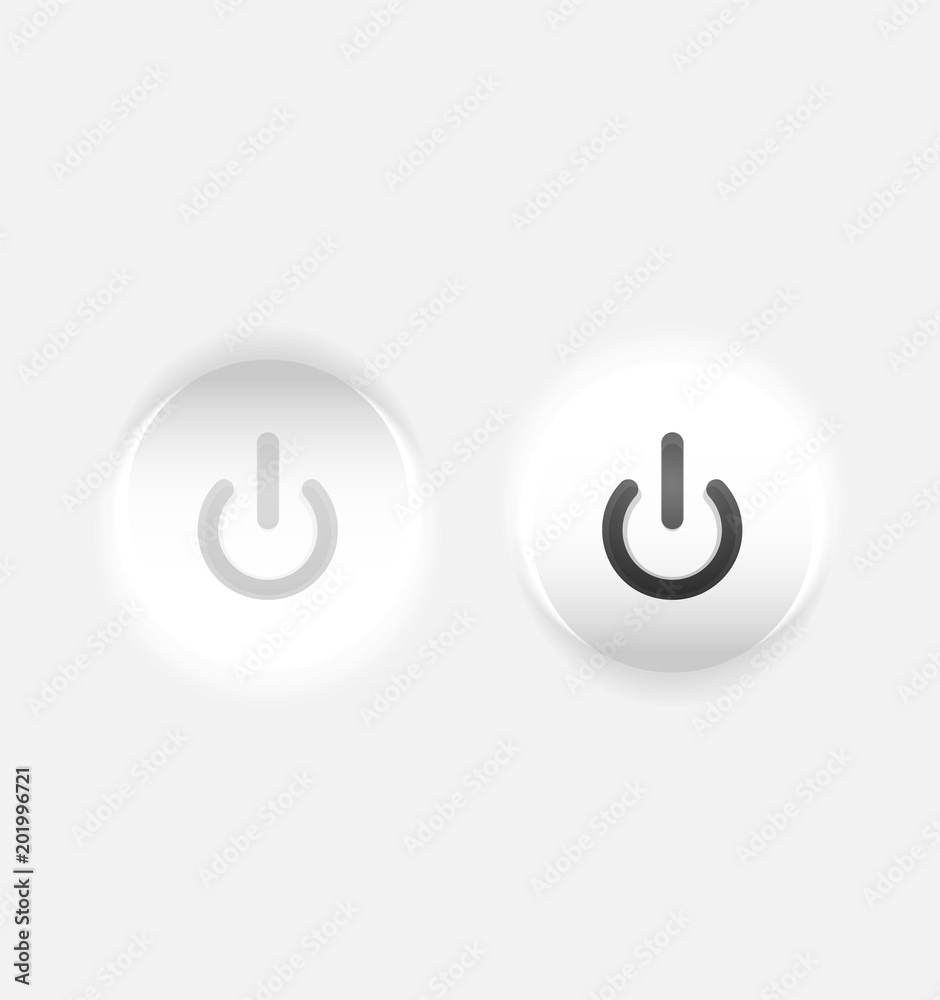 Start power button, ui icon design, on off symbol Start power button, ui icon design, on off symbol