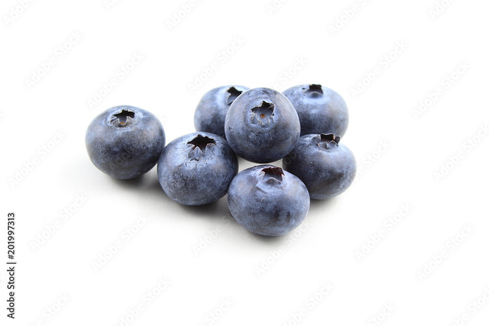 fresh blueberry fruits isolated on a white background fresh blueberry fruits isolated on a white background