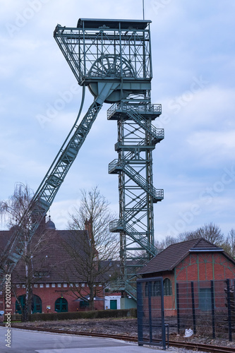 Förderturm der Zeche Zollern in Dortmund photo