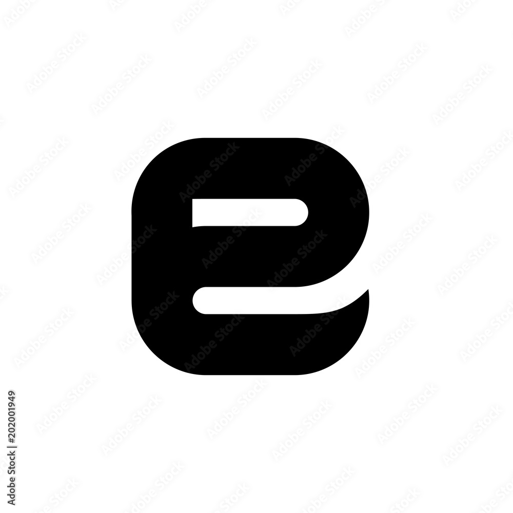 Symbols of Black Letter E, Vector Illustration Design Symbols of Black Letter E, Vector Illustration Design