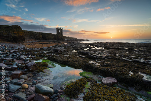 Keiss Castle at Caithness in Scotland photo