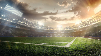 Sport Backgrounds. Soccer stadium.