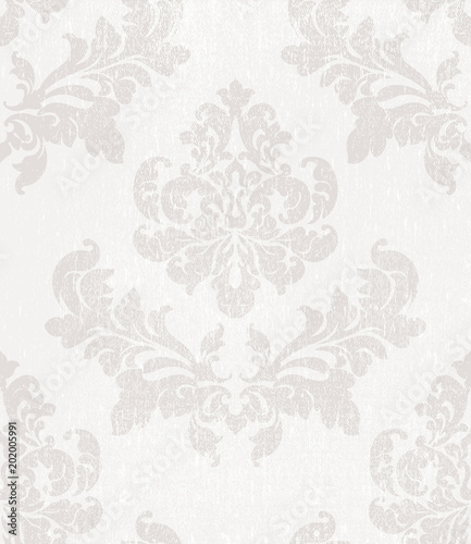 Baroque pattern Vector. Vintage Ornamented texture luxury design. Royal textile decors