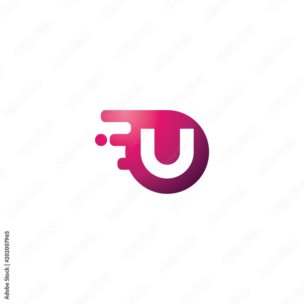 letter u tech logo tempate letter u tech logo tempate
