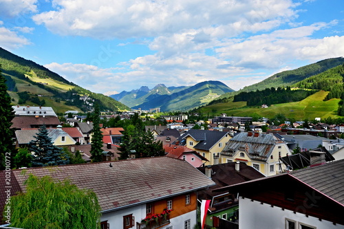 Austrian Alps-view on the town Sillian photo