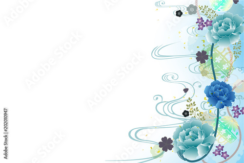 夏らしい和風の背景素材