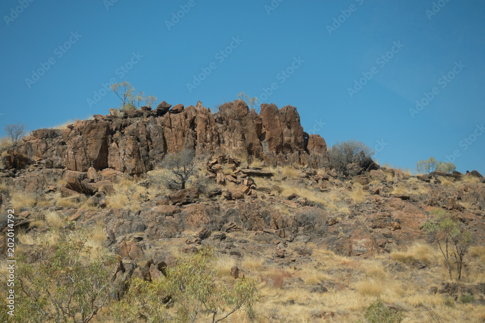 Rock formation in the outback of Queensland in Australia Rock formation in the outback of Queensland in Australia