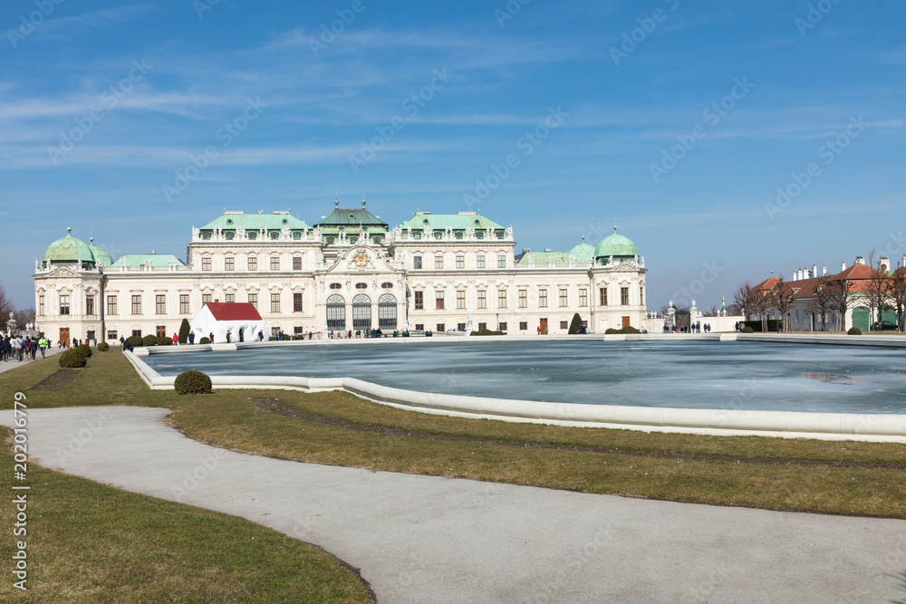 VIENNA, AUSTRIA - MARCH 10, 2018: Vienna, Austria. Upper Belvedere Palace.