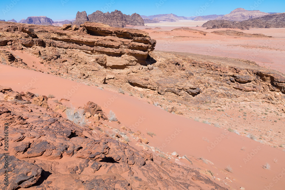 Fototapeta premium Wadi Rum desert landscape,Jordan