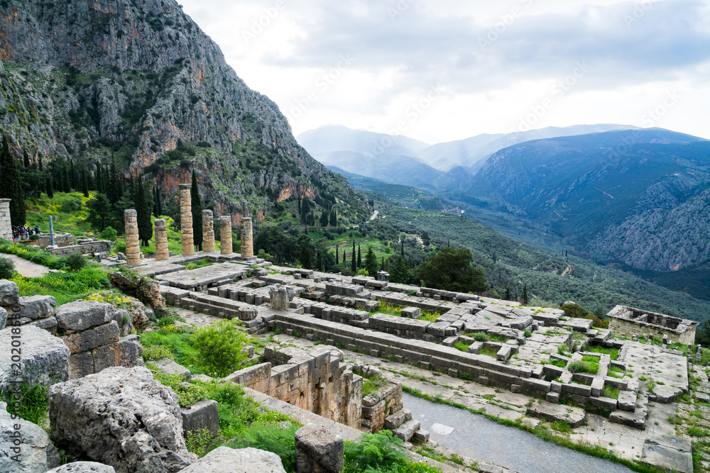View of Delphi, Greece