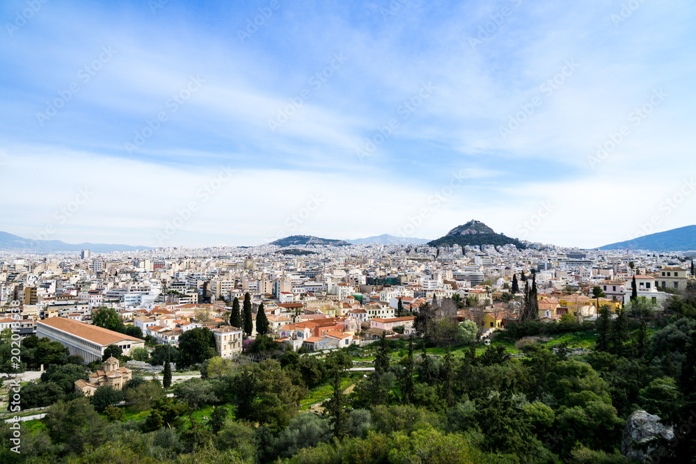 Panorama view of Athens 