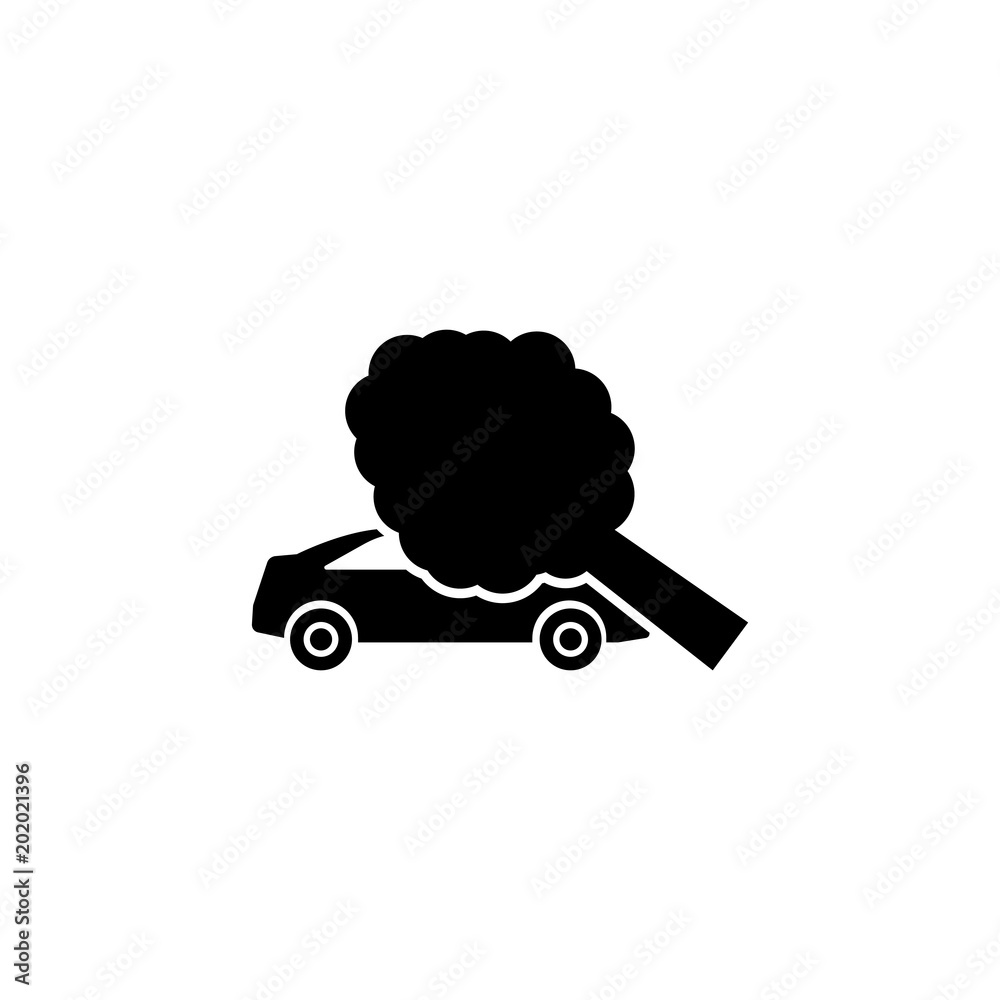 Fotografie Traffic Accident Tree Fell the Car