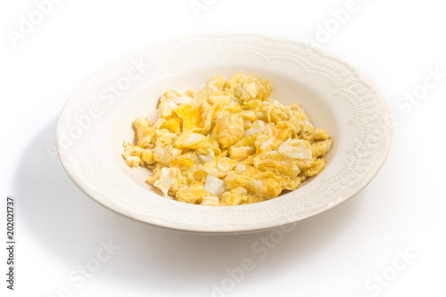 Scrambled Eggs in a dish