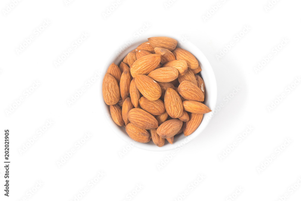 Almonds nuts in a bowl Almonds nuts in a bowl