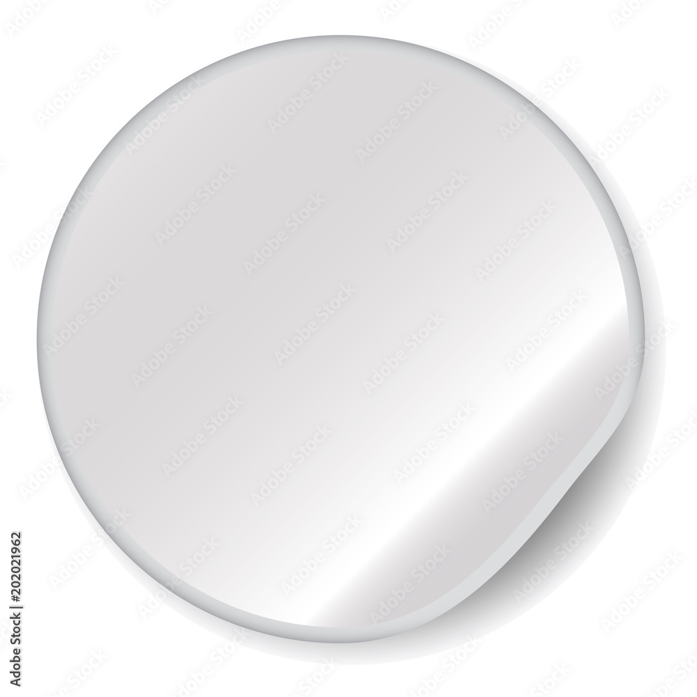 Mockup of a round white sticker. Easy to change the background Mockup of a round white sticker. Easy to change the background