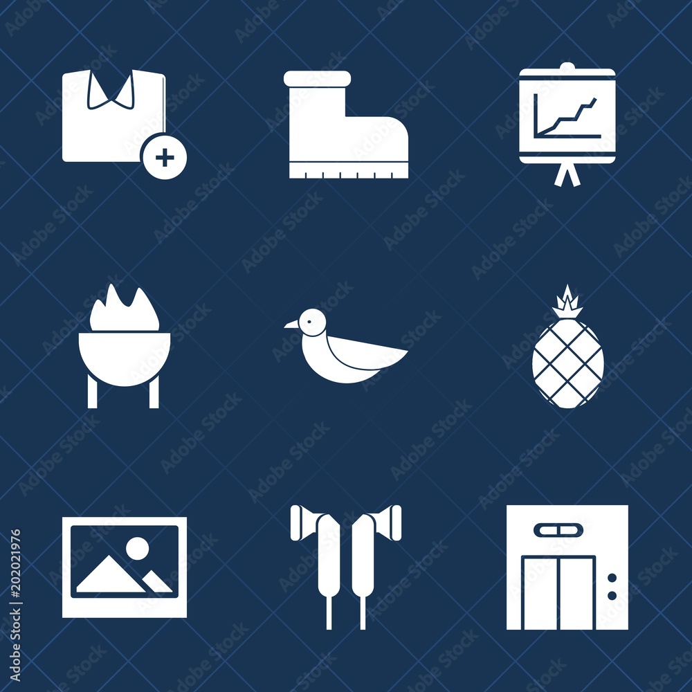 Fotografie Premium set with fill icons
